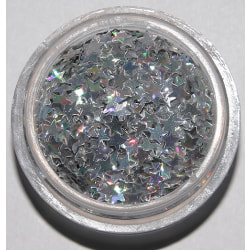 Nagelglitter - Stjärnor - Silver - 8ml - Glitter Silver