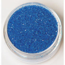 Negleglitter - Finkornet - Geléblått - 8ml - Glitter Blue