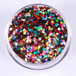 Nagelglitter - Mix - Rainbow rain - 8ml - Glitter multifärg