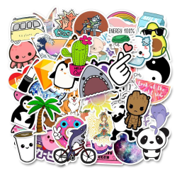 50st stickers klistermärken - Djur motiv - Cartoon - dekaler multifärg