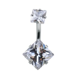 Navelpiercing crystal stone - Clear