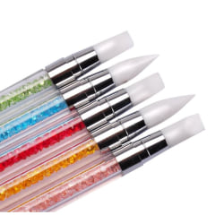 5st exklusiva uv penslar silikon dubbelsidiga multifärg
