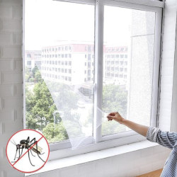 Myggenet / Insektnet til vinduer - 130x150cm - Kan klippes White
