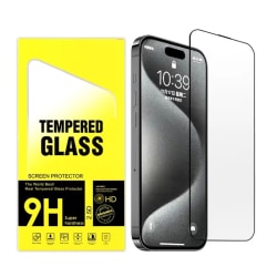 2st Härdat glas iPhone 15 Pro Max - Skärmskydd Transparent Iphone 15 pro max