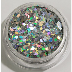 Nagelglitter - Rhombus/Diamonds - Silver - 8ml - Glitter Silver