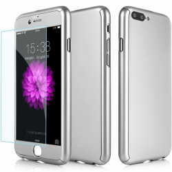 Exklusivt 360° iPhone 7/8 Plus Skal + Skärmskydd Silver