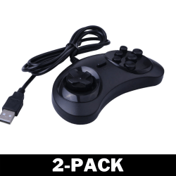 Retro-Bit SEGA Mega Drive USB Kontroll 1.5M Kabel 2-Pack