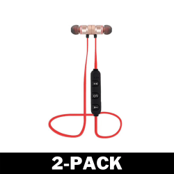 Vattentäta Magnetiska Bluetooth Sporthörlurar Rosé Guld 2-Pack