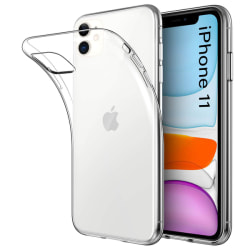 Genomskinligt Gummi iPhone 11 Skal Transparent TPU 1-Pack