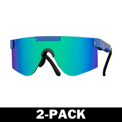 Sportsolglasögon för Barn - Polariserade Galaxy Blue 2-Pack