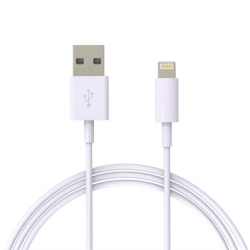 2M Lightning Snabb Laddare Kabel Till iPhone Vit iOS14 1-Pack