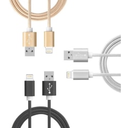 3-pack 1m Lightning kabel för iPhone/iPad 3 pack Multi