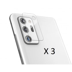 3-pack 3D Samsung Note20 Ultra Bakkamera skärmskydd.