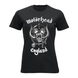 Motörhead England (lady) T-Shirt, Kvinnor Black M