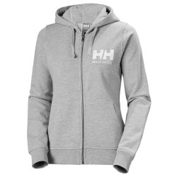 Sweatshirts Helly Hansen HH Logo Full Zip Hoodie Gråa 174 - 178 cm/XL