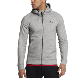 Nike Jordan Sportswear Wings Fleece Fullzip 860196 063 Gråa 178 - 182 cm/M