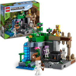 LEGO 21189 Minecraft Skelettfängelsehålan, byggleksak, skelettfigur med tillbehör, grotta