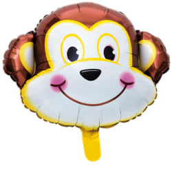 Folieballong Barnkalas Födelsedag Fest Apa 46cm multifärg