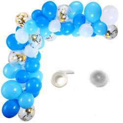 Ballongbåge Latexballonger Babyshower Fest Födelsedag 1- Kit multifärg