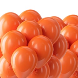 Orange Ballonger - Högkvalitativa Halloween Ballonger Orange Storpack Orange
