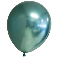 Ballonger med krom Speil Reflekseffekt Glossy Mirror Grønn Green