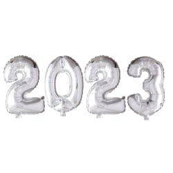 Nummerballonger Ballongkit 2023 Nyår Studenten Jubileum 1 Set Silver