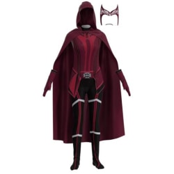 Scarlet Witch Kostym Outfit Halloween Cosplay Party Finklänning 2 140