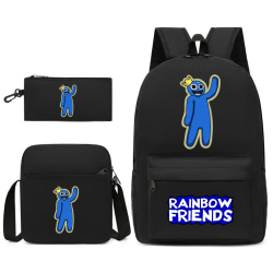 Rainbow Friends ryggsäck för pojkar och flickor Black Figure 5 Backpack