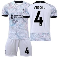 22 Liverpool tröja bortamatch NO. 4 Virgil tröja #M