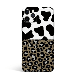 Leopard/ko skal- iPhone 12 / 12 PRO multifärg