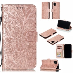Mönstrad rosa plånbok för iPhone 11 Rosa