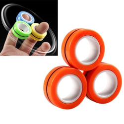 Magnetringar- Fidget Toys (3-pack) Orange