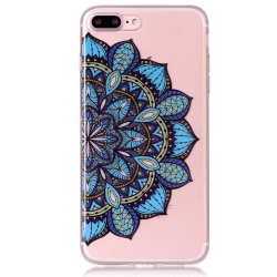 Mönster av blå blomma -skal för iPhone 7/8 plus multifärg