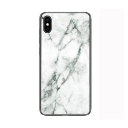 Vitt marmorskal - för iPhone Xs Max multifärg