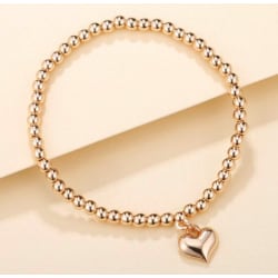 Guld pärl Design Choker Halsband Hjärta NYHET LOVE UNIKA guld