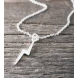 blixten SILVER Design Halsband HANDMADE NYHET LOVE UNIKA silver