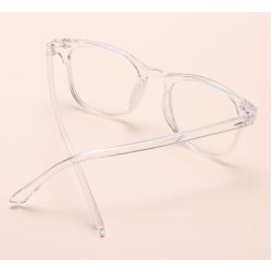Moderna transfer Color Rivet Decor Anti-blue Glasögon transparent