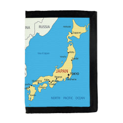 Karta över Japan Plånbok multifärg one size
