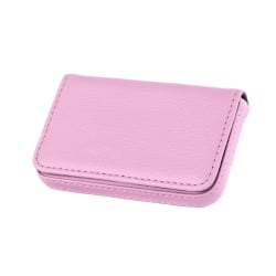 Kreditkort Visitkortsinnehavare ID- case/plånbok PU-läder Pink