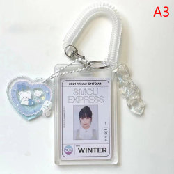 Kawaii Baby Blue Mjölkrosa Fotokortshållare Kredit-ID Bankkort A3