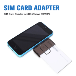 SIM-kortadapter SIM-kortläsare Mini SIM Nano för iOS Phone5/6 one size