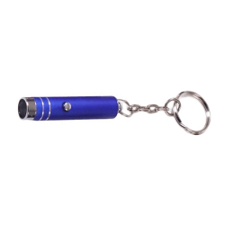 Flerfunktions Bärbar Mini LED-ficklampa Nyckelring Aluminium Blue
