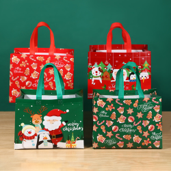 4-pack julklappspåsar, julpåsar med handtag