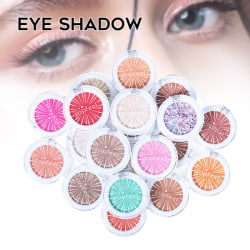 20 färger Ögonskuggspalett Set Shimmer Pigmenterad Glitter Ögonskugga Palett Långvarig Makeup Tool 20 färger 206g