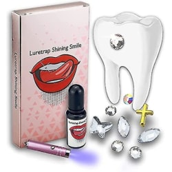 Gör själv dental Gemst Kit med ljushärdning och lim, 20 Tiktok Crystal Jewelry Starter Kit null none