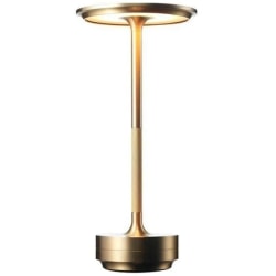 Sladdlös bordslampa Dimbar vattentät metall USB uppladdningsbara bordslampor (guld) guld