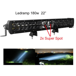 Ledramp 180W +2st laser projektor Combo 6000K led ramp Svart