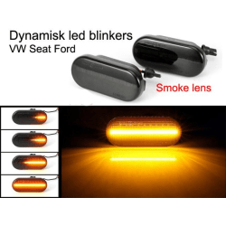 Led dynamisk blinkers VW Skoda Ford Seat smoke styling 2-pack