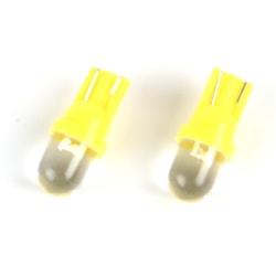 T10 w5w gul orange Led med 1st Flux-led chip 12v DC  2-pack Gul Orange