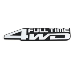 4WD Full Time emblem till fordon 17 x 3,5cm Silver